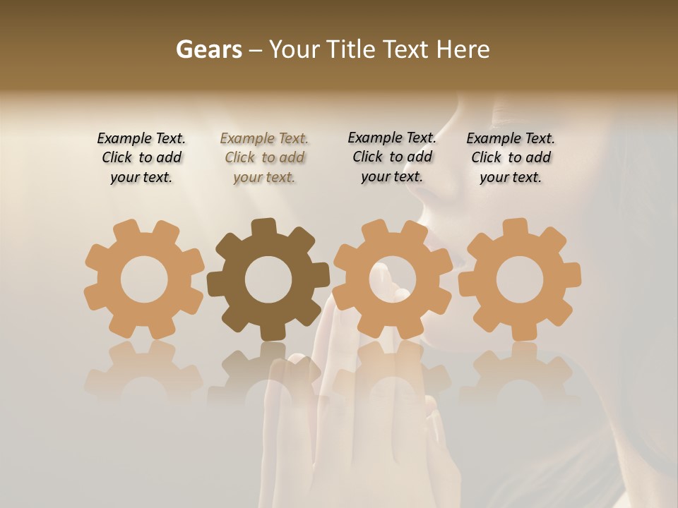 Female Prayer Belief PowerPoint Template