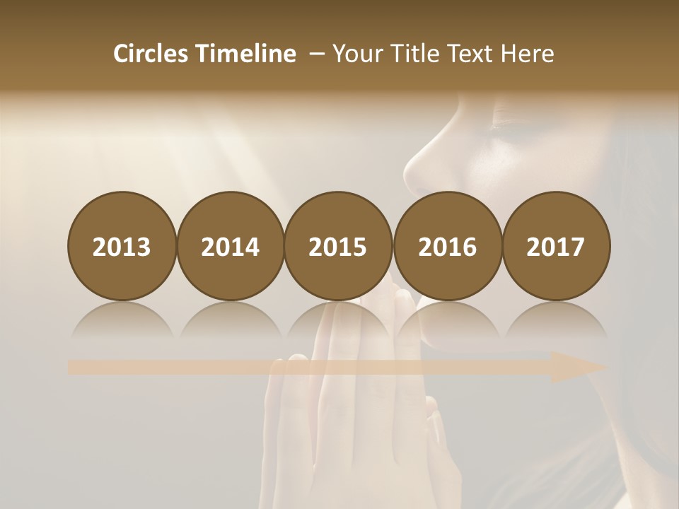 Female Prayer Belief PowerPoint Template