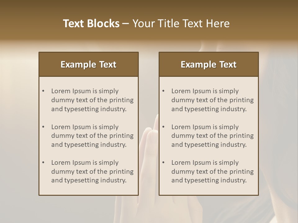 Female Prayer Belief PowerPoint Template