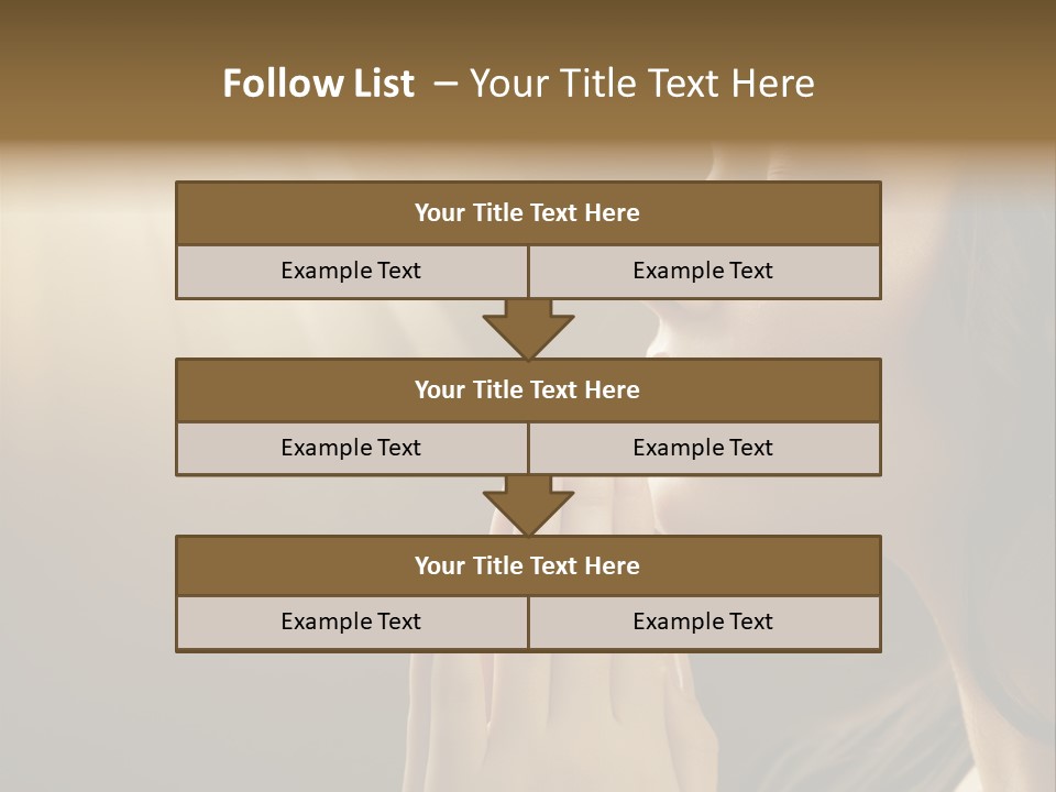 Female Prayer Belief PowerPoint Template