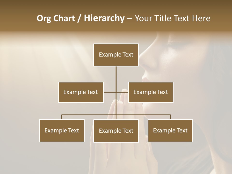 Female Prayer Belief PowerPoint Template