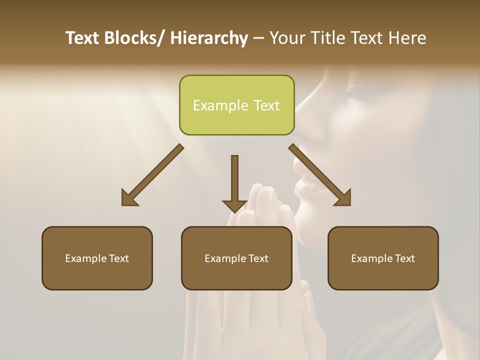 Female Prayer Belief PowerPoint Template