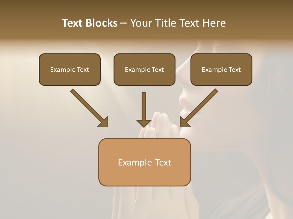 Female Prayer Belief PowerPoint Template