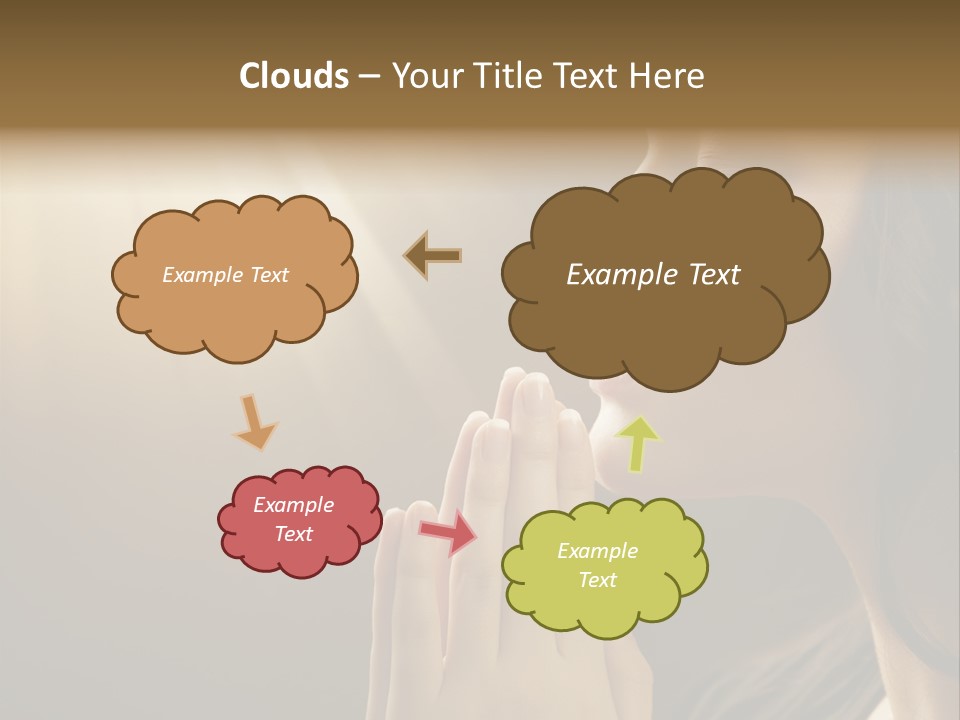 Female Prayer Belief PowerPoint Template