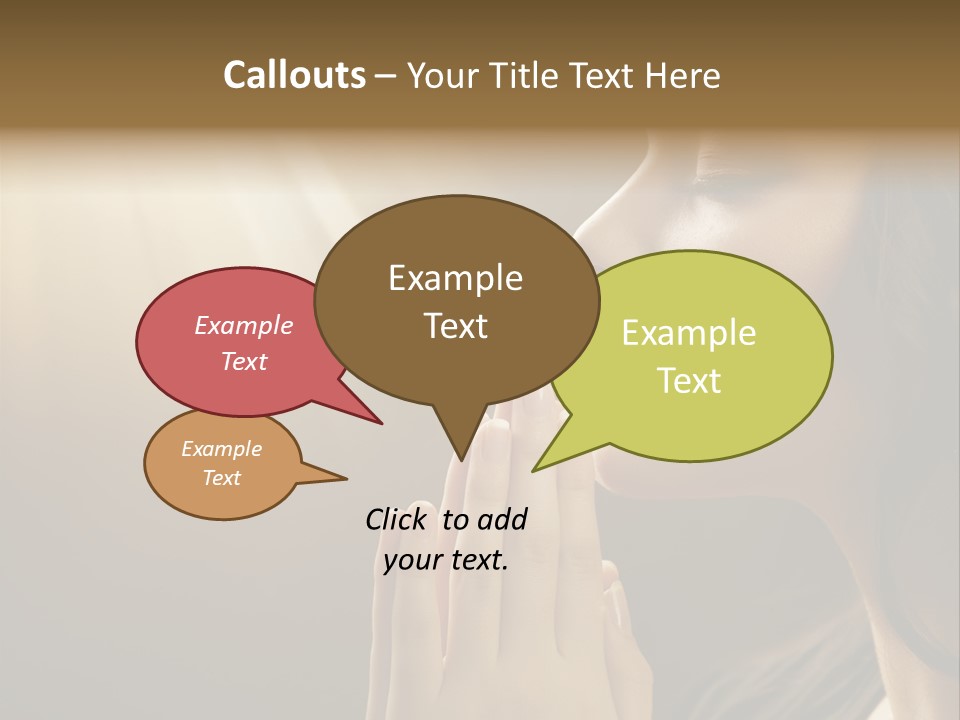 Female Prayer Belief PowerPoint Template