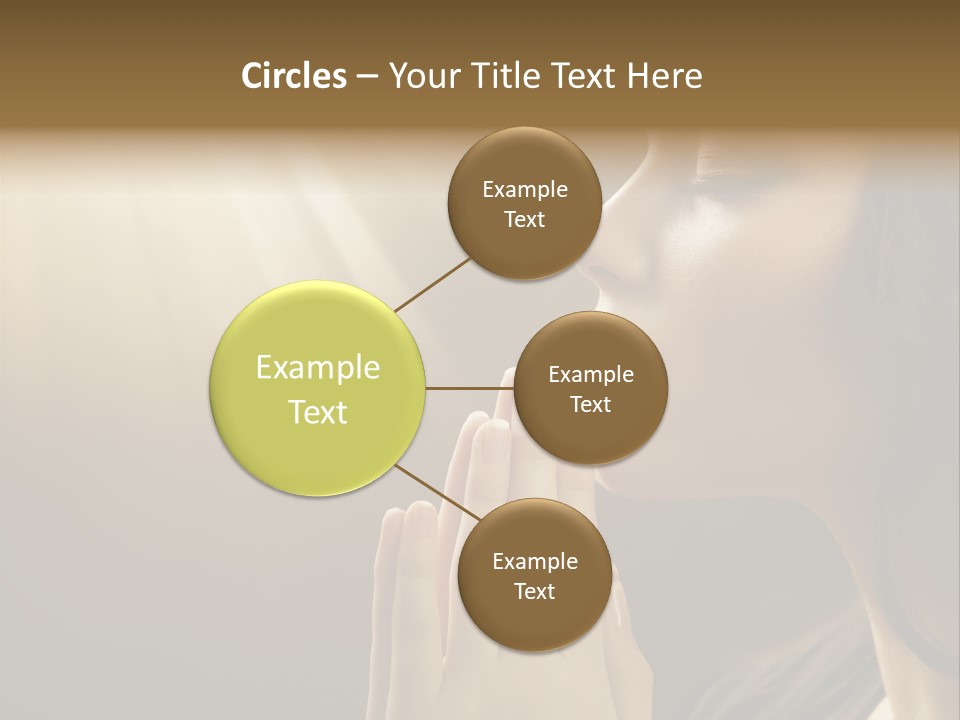 Female Prayer Belief PowerPoint Template