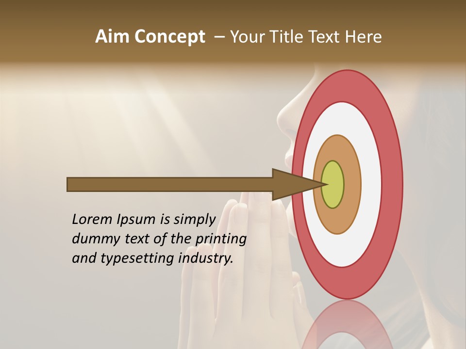 Female Prayer Belief PowerPoint Template