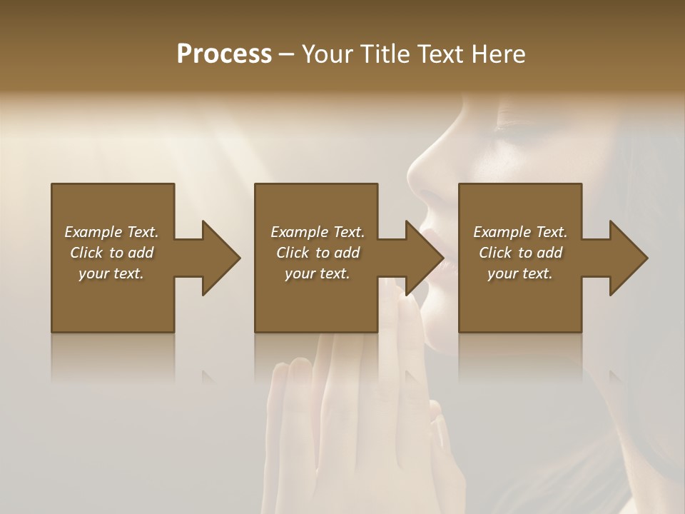 Female Prayer Belief PowerPoint Template