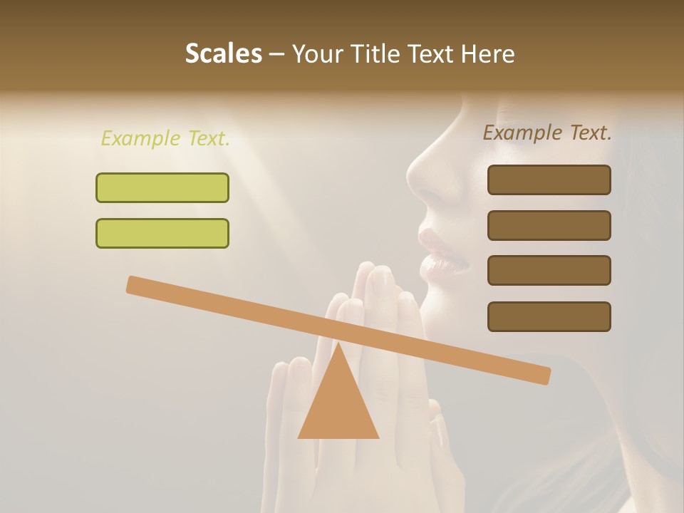 Female Prayer Belief PowerPoint Template