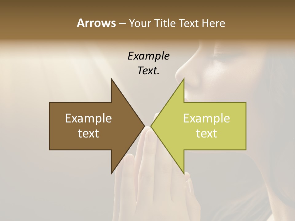 Female Prayer Belief PowerPoint Template