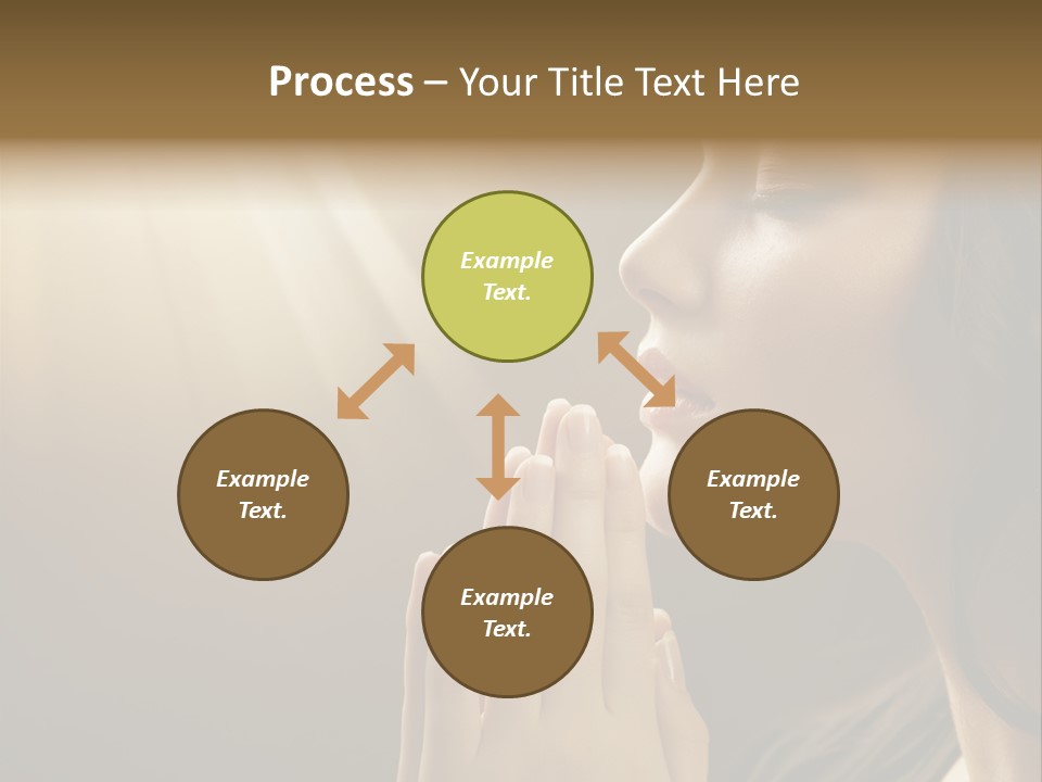 Female Prayer Belief PowerPoint Template