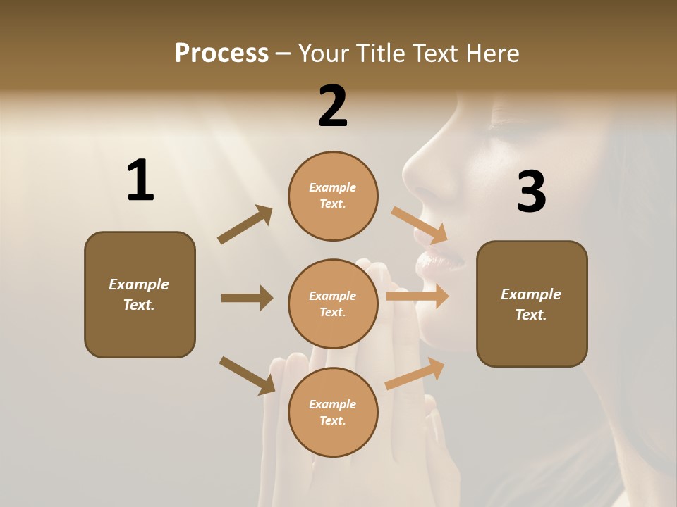 Female Prayer Belief PowerPoint Template