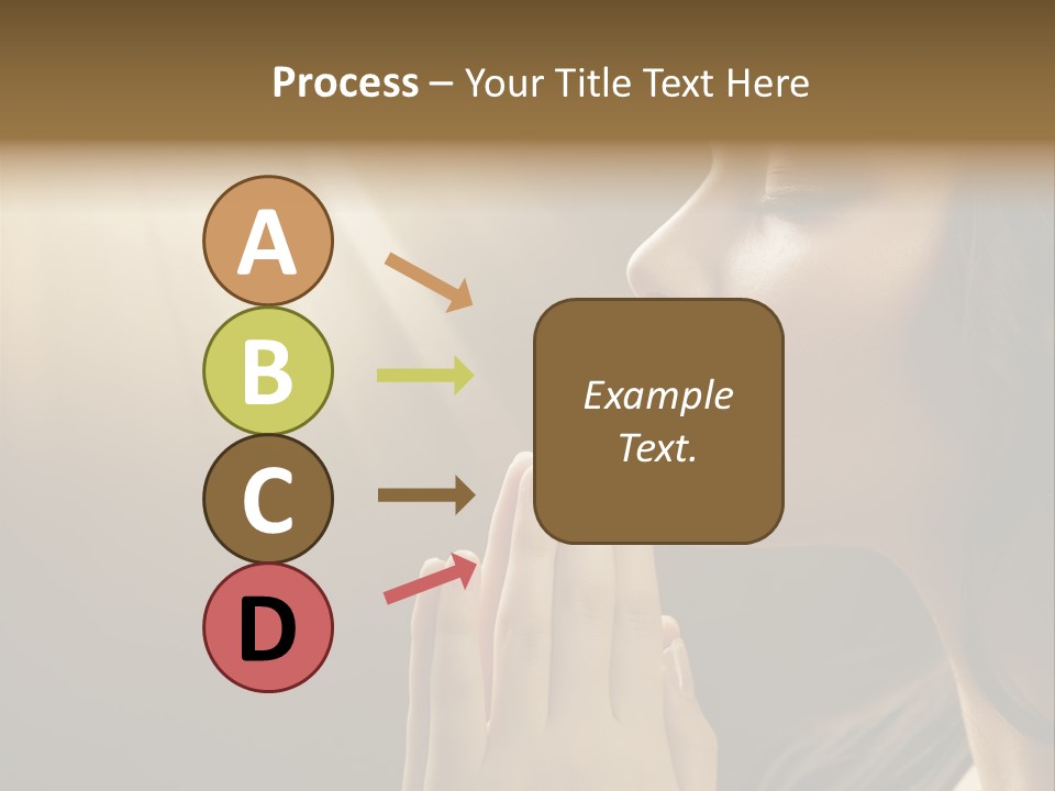 Female Prayer Belief PowerPoint Template