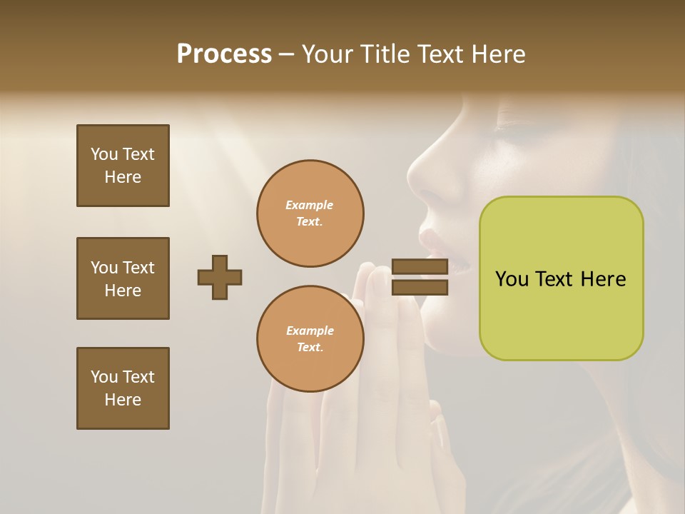 Female Prayer Belief PowerPoint Template