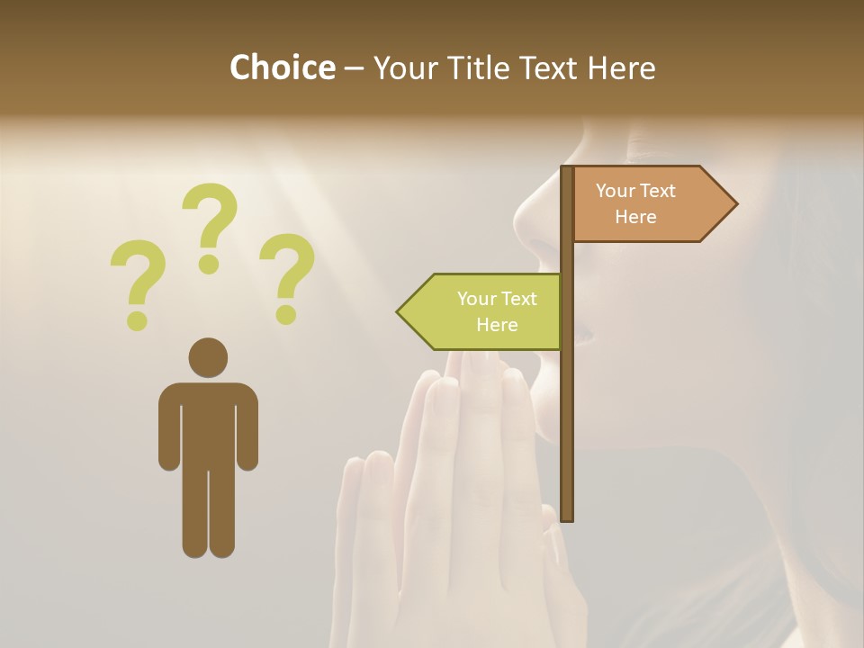 Female Prayer Belief PowerPoint Template