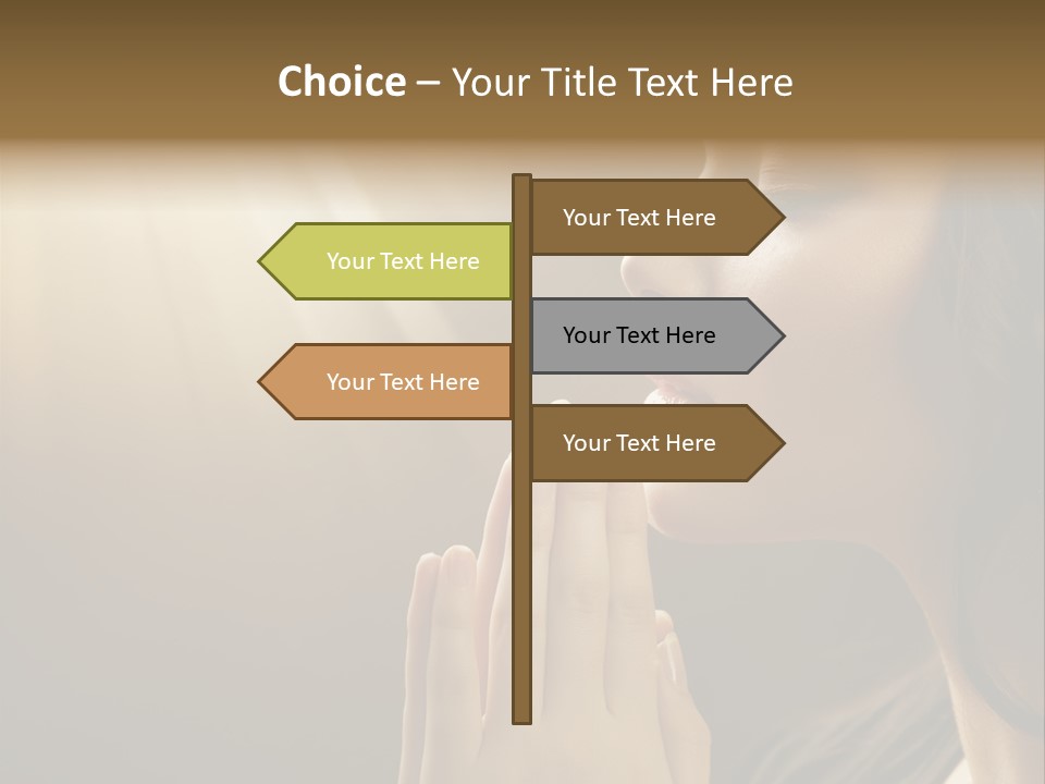 Female Prayer Belief PowerPoint Template