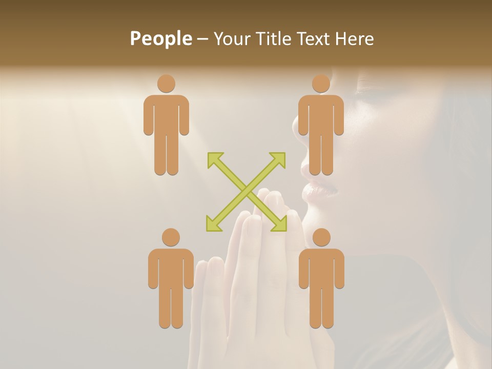 Female Prayer Belief PowerPoint Template