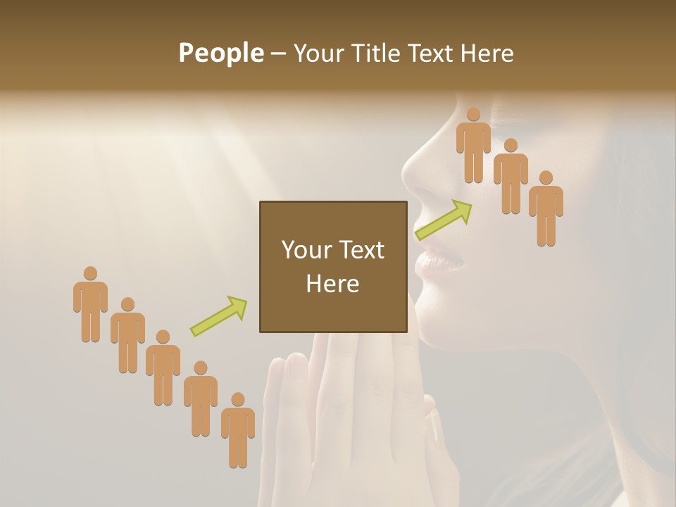 Female Prayer Belief PowerPoint Template