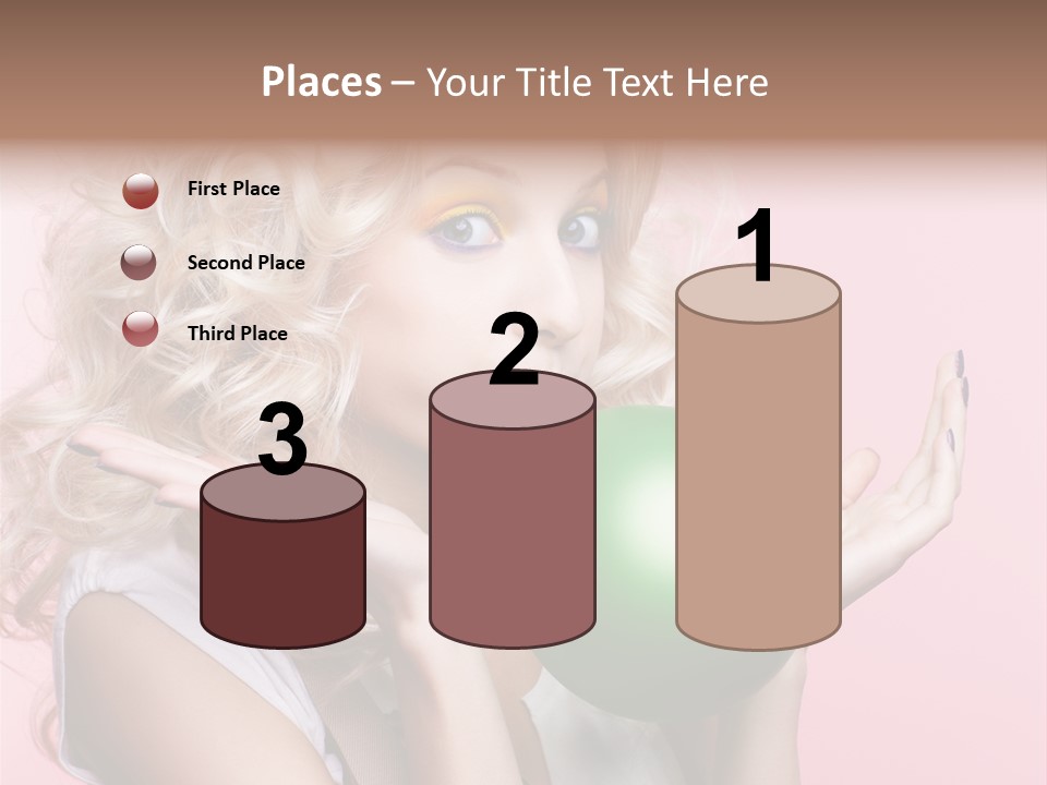 Blonde Beauty European PowerPoint Template