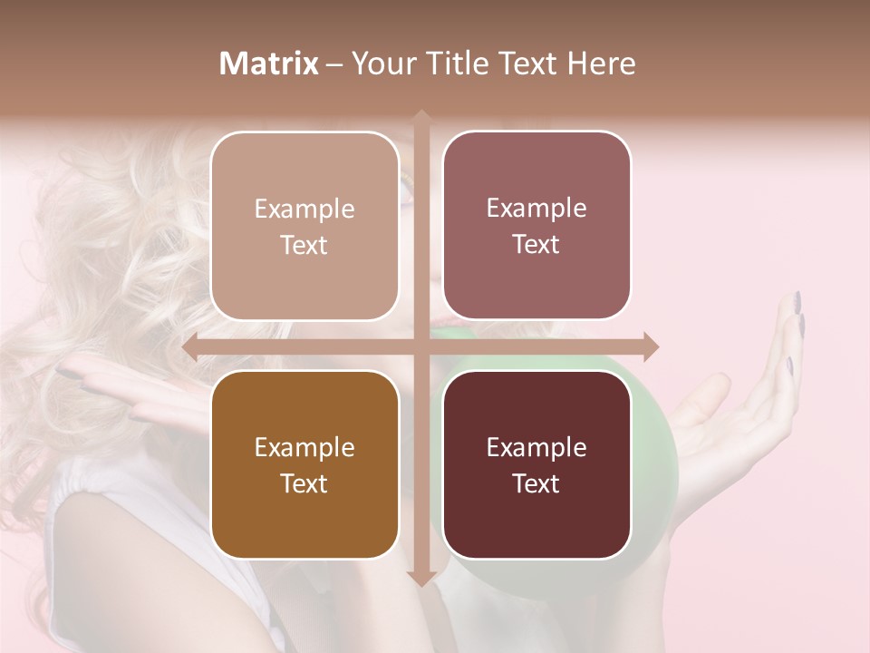 Blonde Beauty European PowerPoint Template