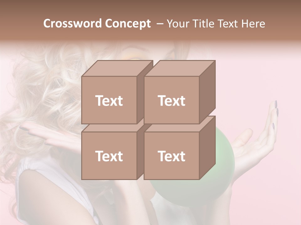 Blonde Beauty European PowerPoint Template