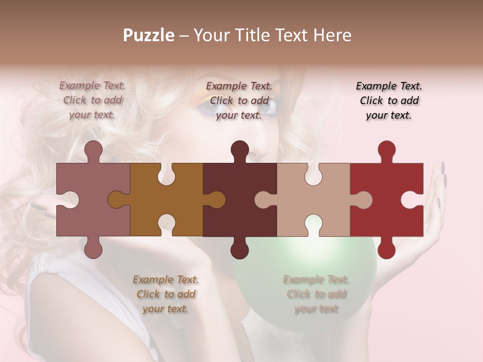 Blonde Beauty European PowerPoint Template