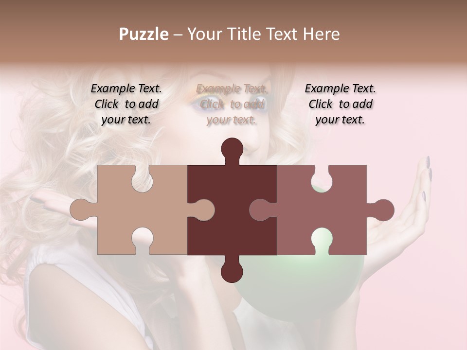 Blonde Beauty European PowerPoint Template