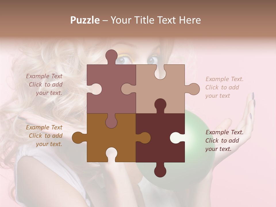 Blonde Beauty European PowerPoint Template
