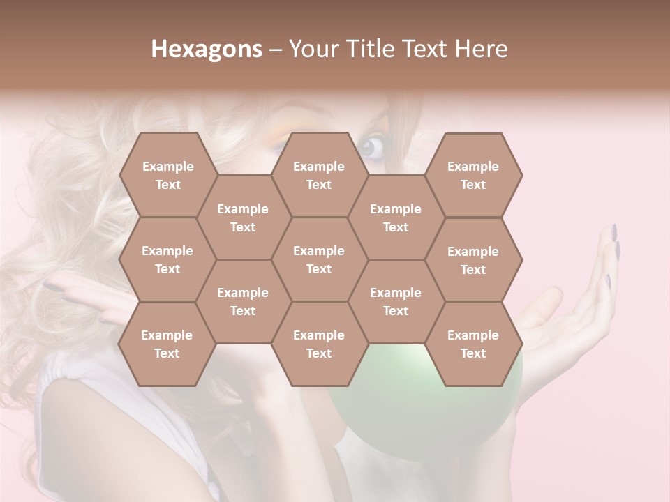 Blonde Beauty European PowerPoint Template