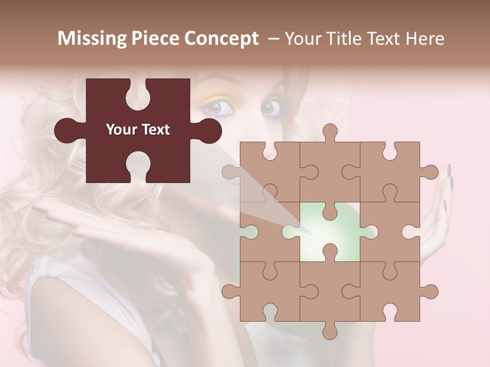 Blonde Beauty European PowerPoint Template