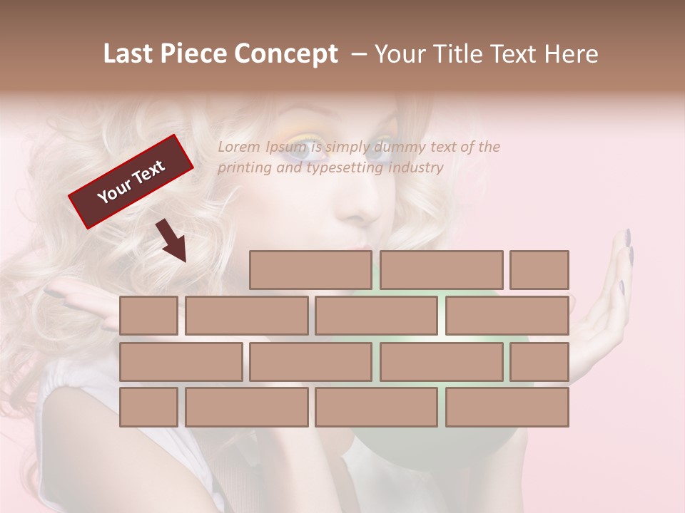 Blonde Beauty European PowerPoint Template