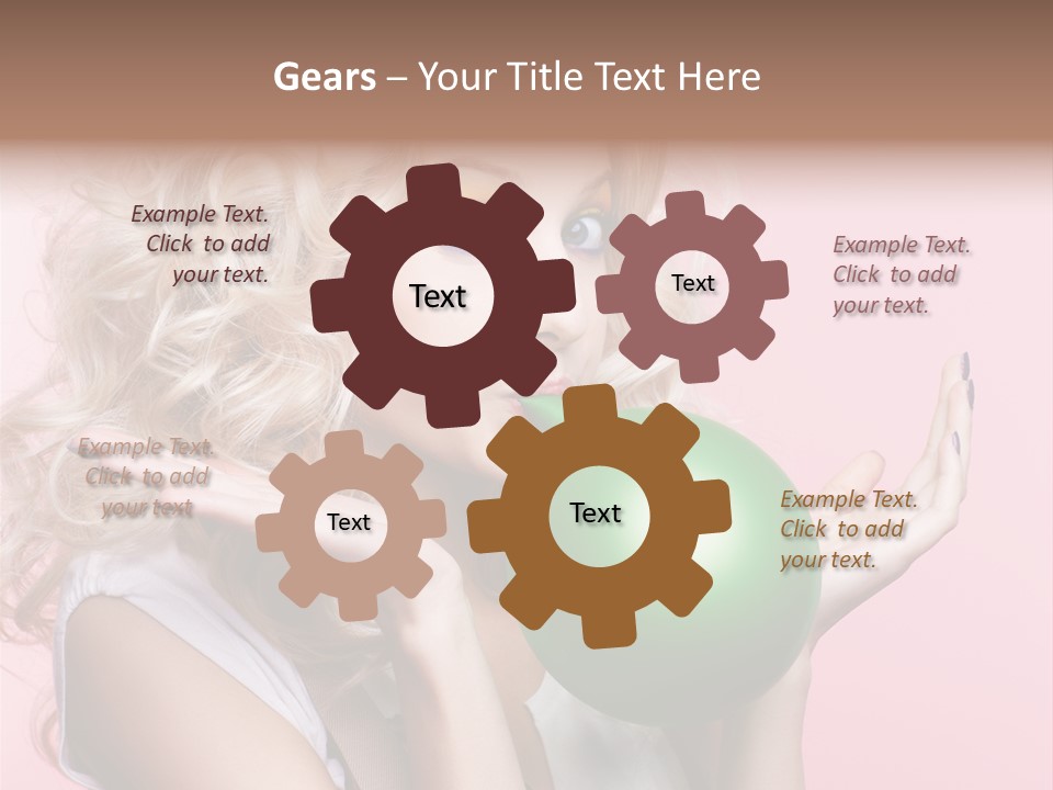 Blonde Beauty European PowerPoint Template