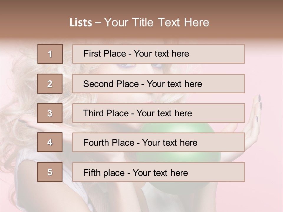 Blonde Beauty European PowerPoint Template