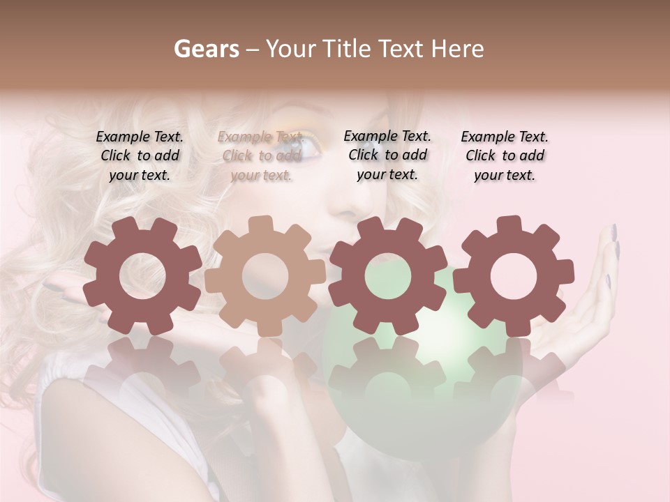 Blonde Beauty European PowerPoint Template