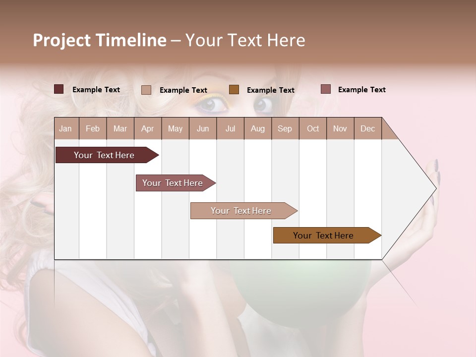 Blonde Beauty European PowerPoint Template