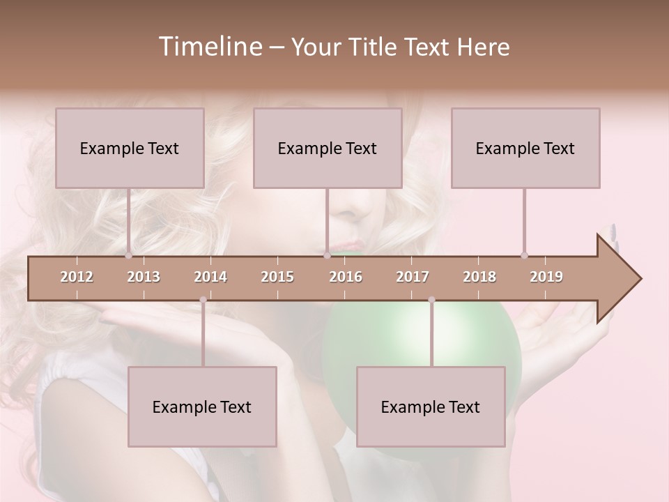 Blonde Beauty European PowerPoint Template