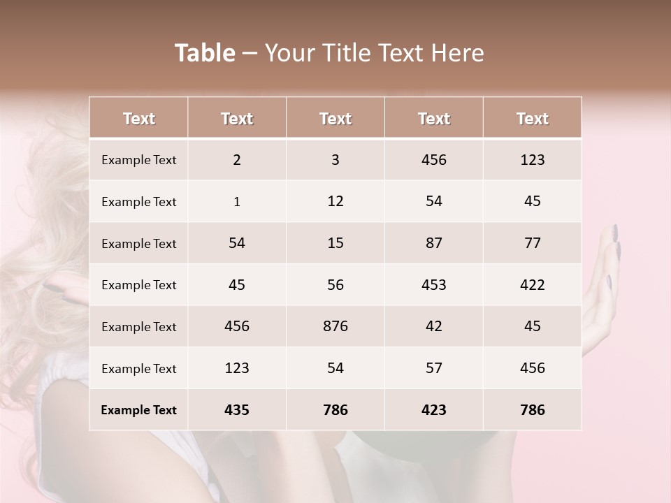 Blonde Beauty European PowerPoint Template