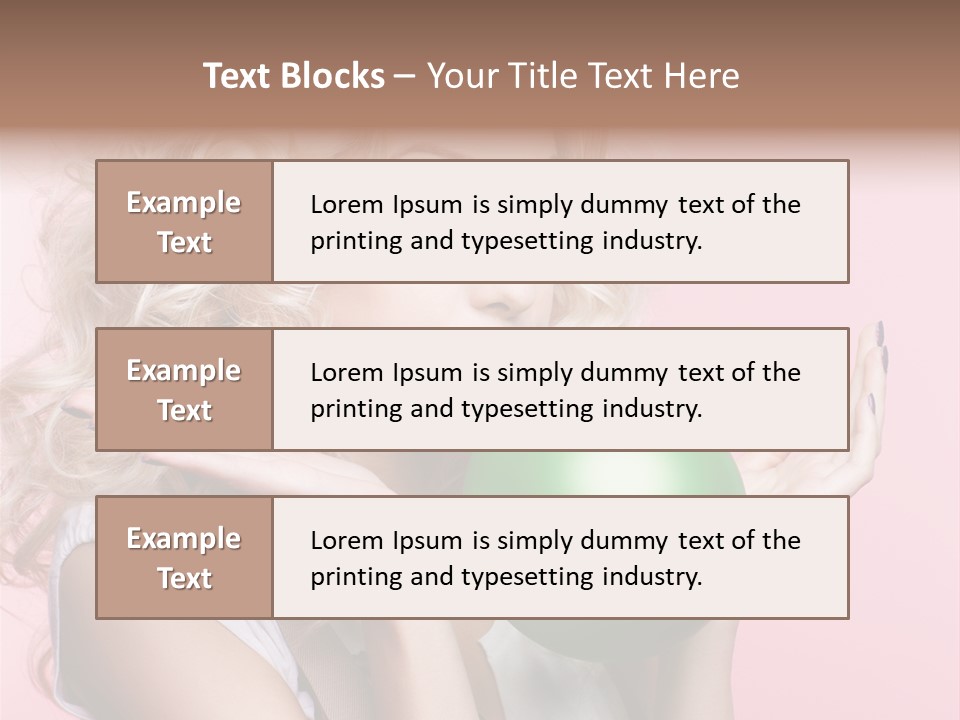 Blonde Beauty European PowerPoint Template