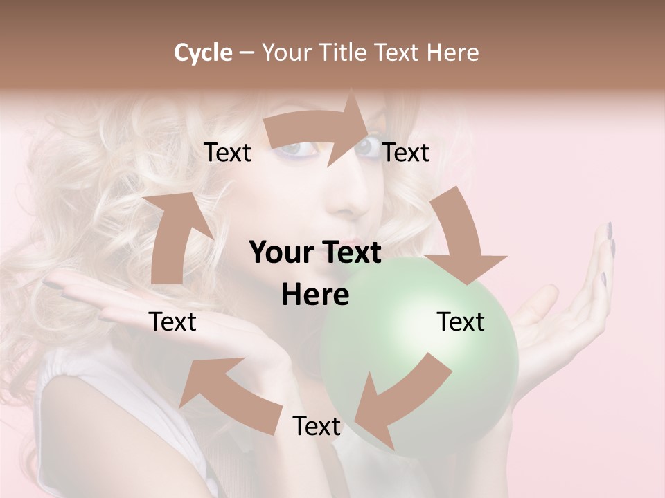 Blonde Beauty European PowerPoint Template
