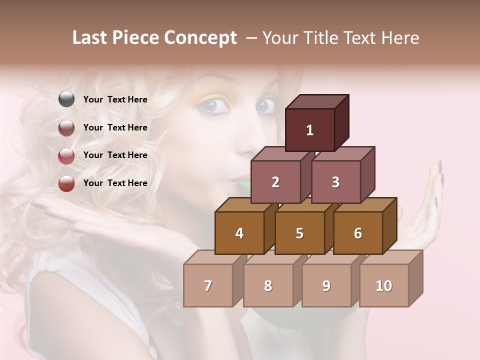 Blonde Beauty European PowerPoint Template