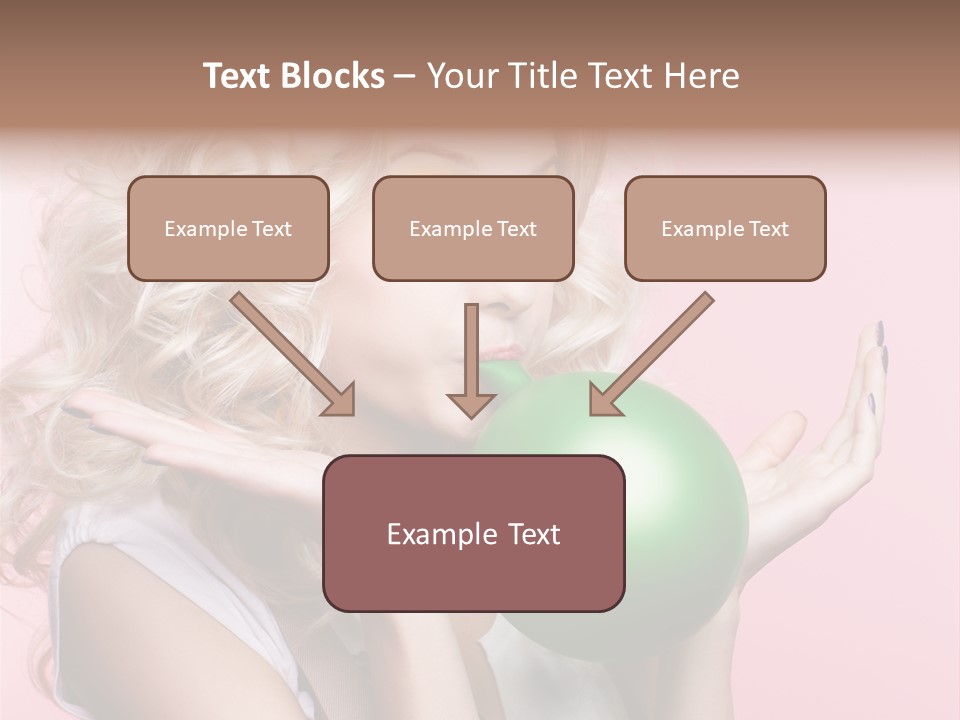 Blonde Beauty European PowerPoint Template