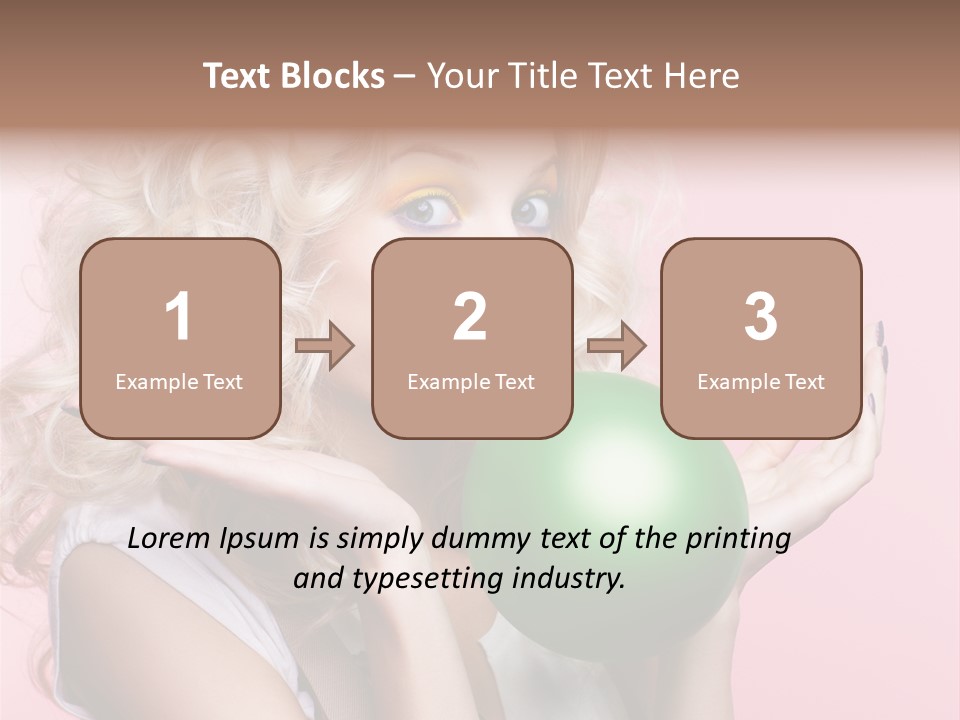 Blonde Beauty European PowerPoint Template