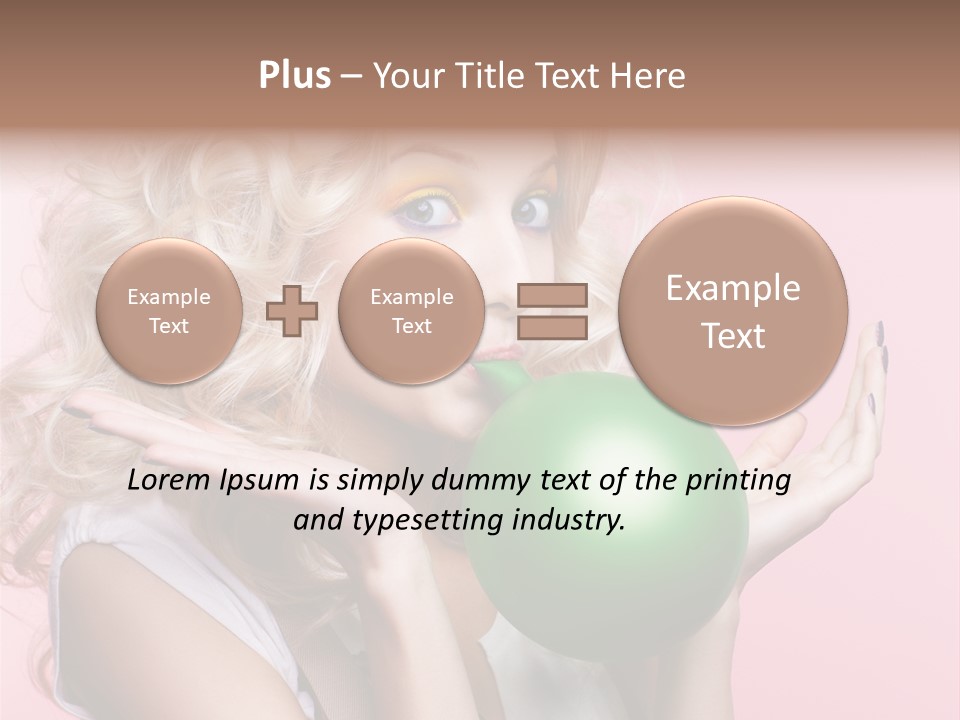 Blonde Beauty European PowerPoint Template