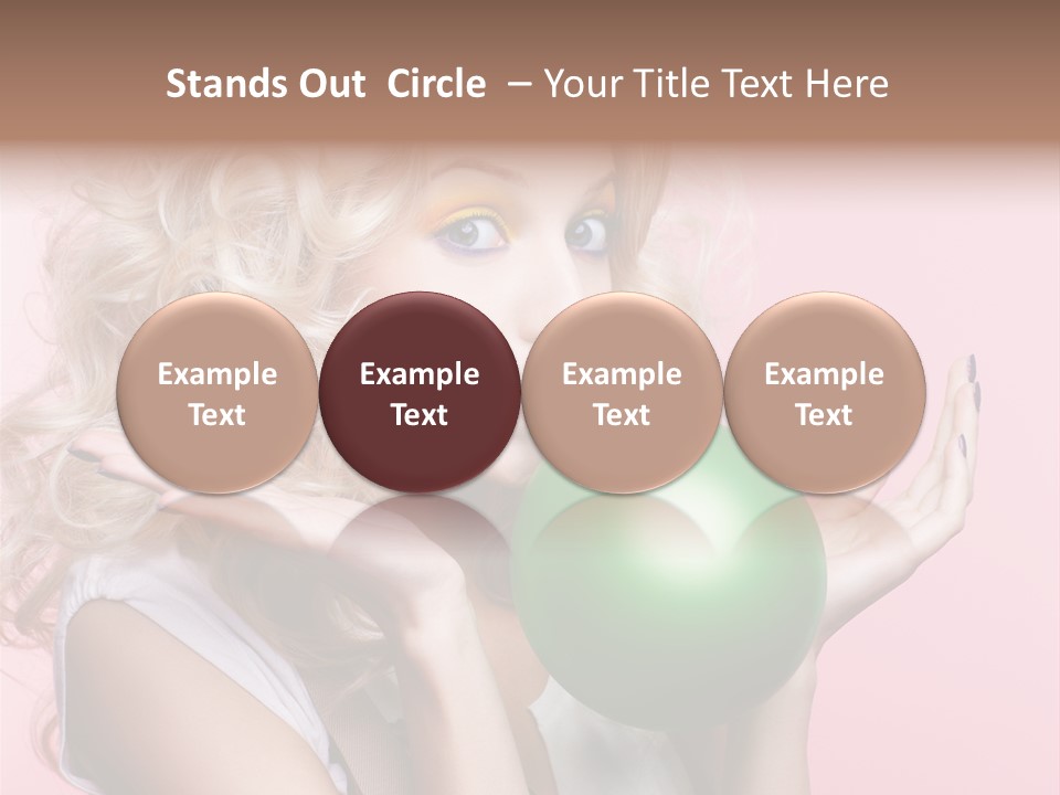 Blonde Beauty European PowerPoint Template