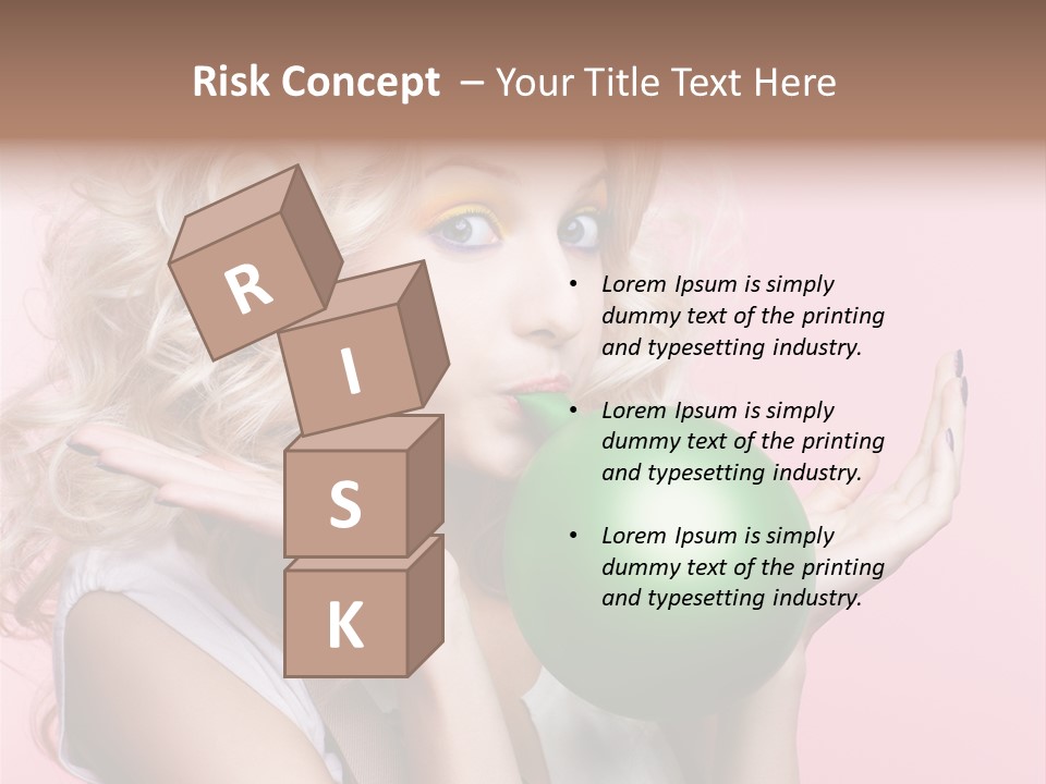 Blonde Beauty European PowerPoint Template