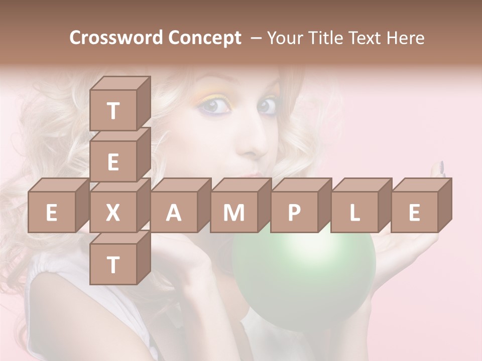 Blonde Beauty European PowerPoint Template