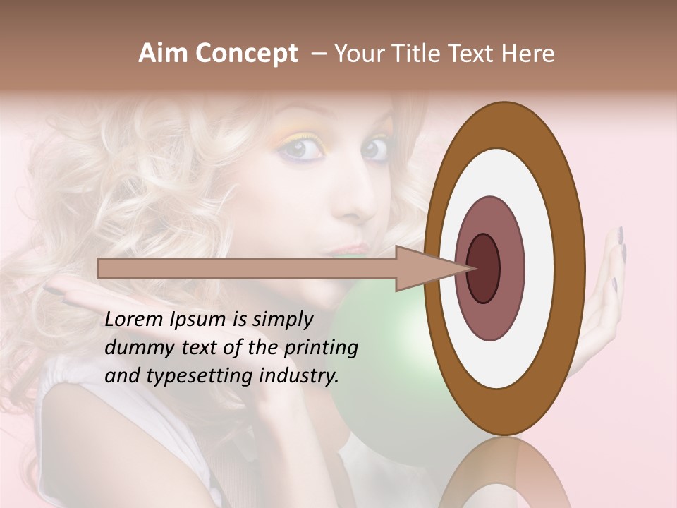 Blonde Beauty European PowerPoint Template
