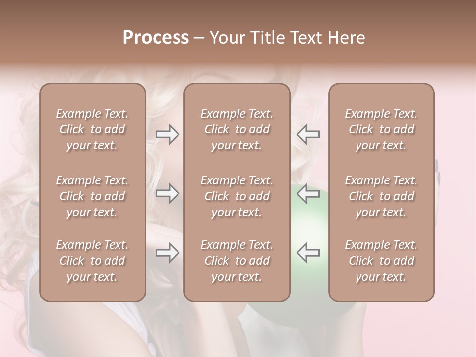 Blonde Beauty European PowerPoint Template