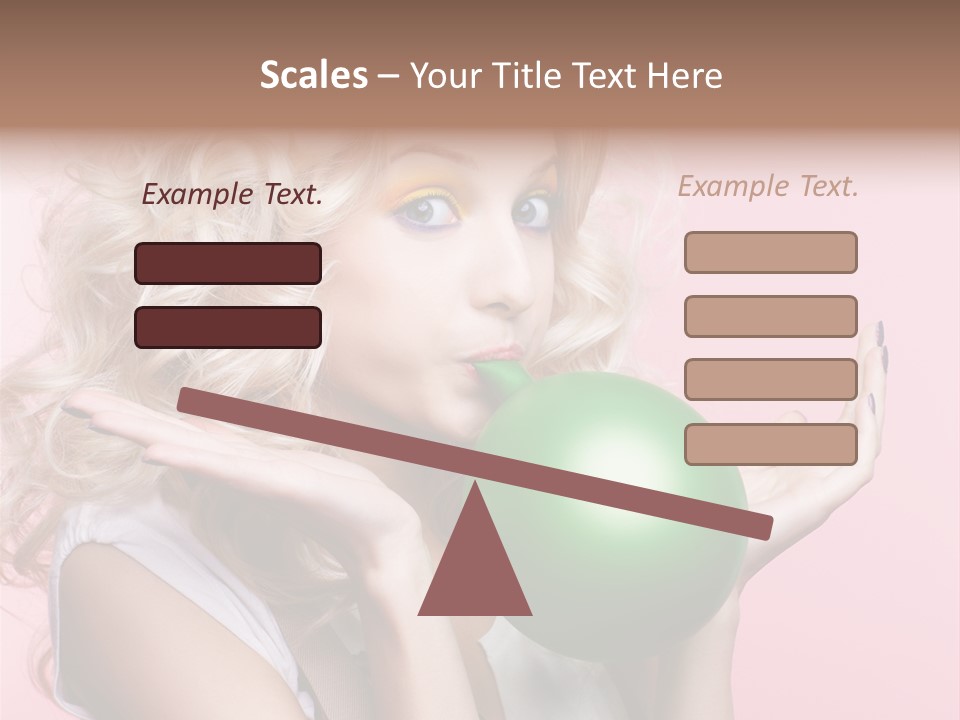 Blonde Beauty European PowerPoint Template