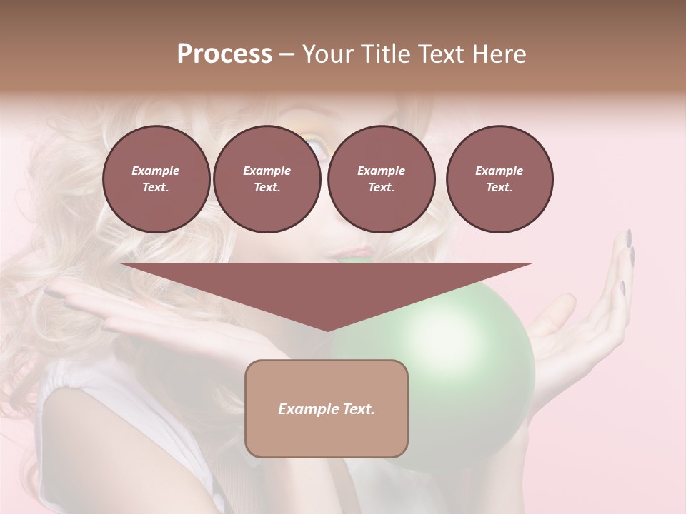 Blonde Beauty European PowerPoint Template